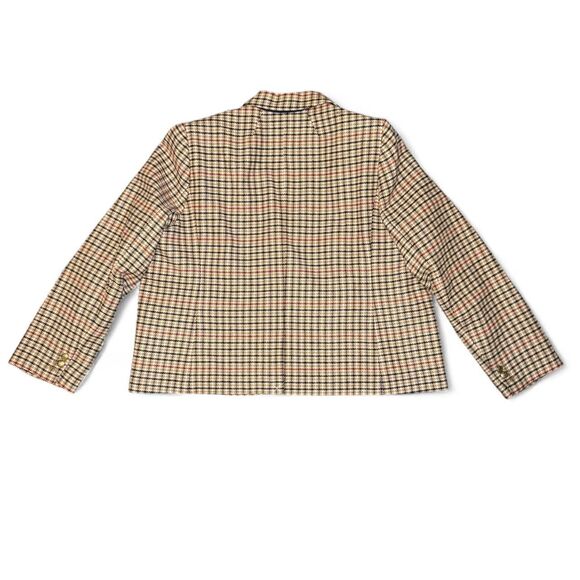 J.Crew Women’s 22 Wool Blend Houndstooth Blazer Jacket NWT $228 Plus Size - Picture 4 of 7
